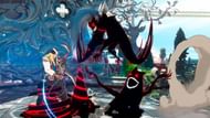Zato glides as Eddie attacks on the ground. (Image via Arc System Works)